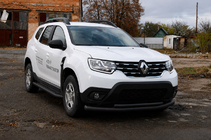 Dacia Duster 2018–2024 Frontbøjle F3-10 Black (rustfrit stål) foto 3