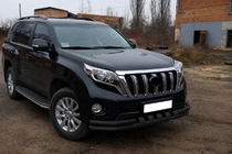 Toyota Land Cruiser Prado 150 2009–2023 Frontbøjle F3-31 Black (rustfrit stål) foto 3