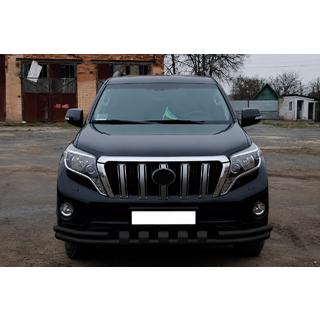 Frontbøjle F3-31 Black (rustfrit stål) Toyota Land Cruiser Prado 150 2009–2023 foto 2