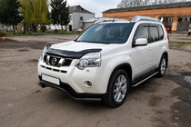Nissan X-trail T31 2007–2014 Frontbøjle ST007 Black (rustfrit stål) foto 3