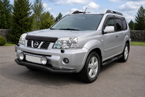 Nissan X-trail T30 2002–2007 Frontbøjle ST007 Black (rustfrit stål) foto 1