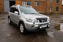 Nissan X-trail T30 2002–2007 Frontbøjle ST007 Black (rustfrit stål) foto 2