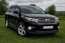 Toyota Highlander 2008–2013 Frontbøjle ST008 Black (2010-2013, rustfrit stål) foto 3
