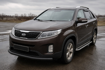 Kia Sorento II XM 2009–2014 Frontbøjle ST008 Black (2013-2015, rustfrit stål) foto 1