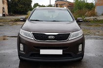 Kia Sorento II XM 2009–2014 Frontbøjle ST008 Black (2013-2015, rustfrit stål) foto 2