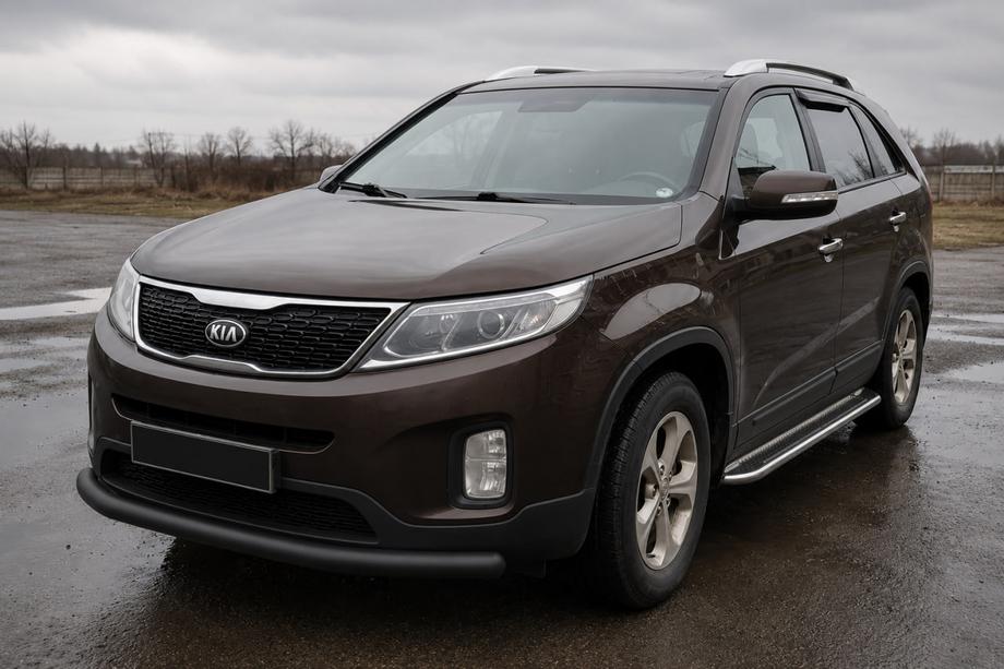 Kia Sorento II XM 2009–2014 Frontbøjle ST008 Black (2013-2015, rustfrit stål) Image