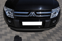 Mitsubishi Pajero Wagon III 1999–2006 Frontbøjle ST008 Black (rustfrit stål) foto 2