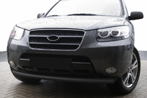 Hyundai Santa Fe 2 2006–2012 Frontbøjle ST008 Black (rustfrit stål) foto 1