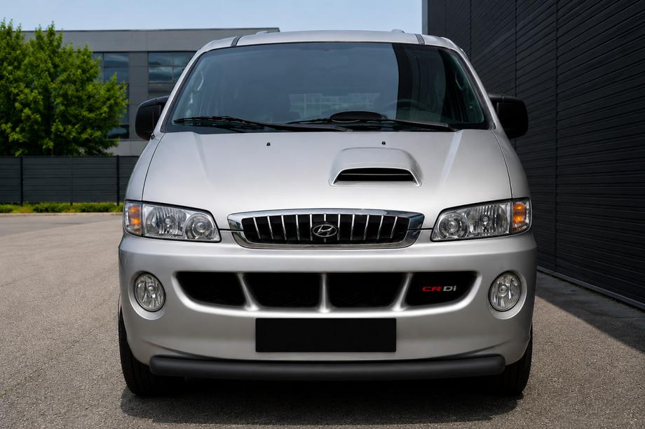 Hyundai H200, H1, Starex 1998–2007 Frontbøjle ST008 Black (rustfrit stål) Image