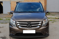 Mercedes Vito/V-klasse W447 2014– Frontbøjle ST008 Black (rustfrit stål) foto 1