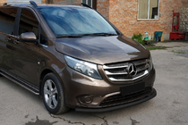 Mercedes Vito/V-klasse W447 2014– Frontbøjle ST008 Black (rustfrit stål) foto 3