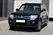 Mitsubishi Pajero Wagon IV 2006–2021 Frontbøjle ST008 Black (rustfrit stål) foto 2