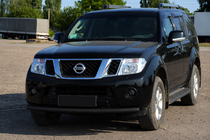 Nissan Navara 2006–2015 Frontbøjle ST008 Black (rustfrit stål) foto 1