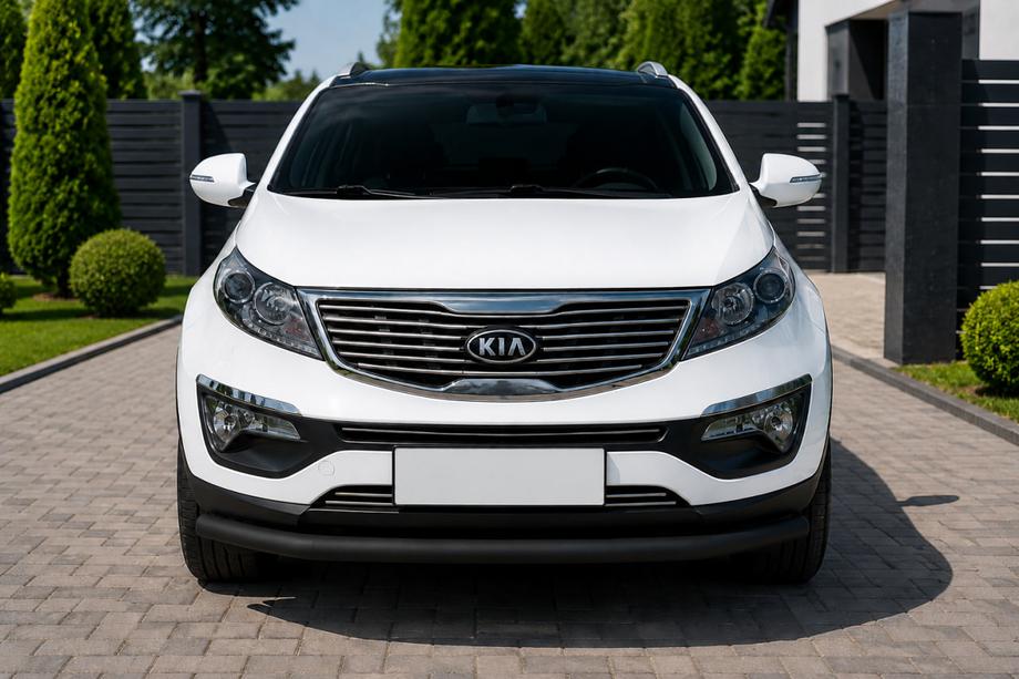 Kia Sportage 2010–2015 Frontbøjle ST008 Black (rustfrit stål) Image