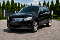 Volkswagen Tiguan 2007–2016 Frontbøjle ST008 Black (rustfrit stål) foto 1