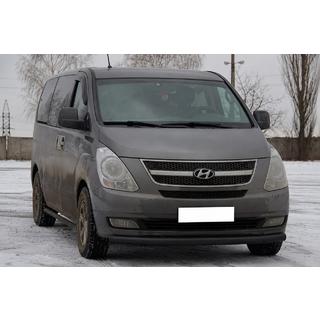 Frontbøjle ST008 Black (rustfrit stål) Hyundai H300, H1, Starex 2008–2020 foto 2