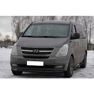 Frontbøjle ST008 Black (rustfrit stål) Hyundai H300, H1, Starex 2008–2020 foto 3