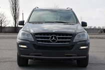 Mercedes ML W164 2005–2011 Frontbøjle ST008 Black (rustfrit stål) foto 1