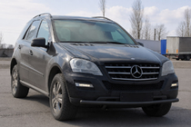Mercedes ML W164 2005–2011 Frontbøjle ST008 Black (rustfrit stål) foto 2