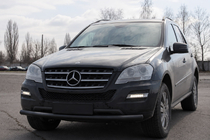 Mercedes ML W164 2005–2011 Frontbøjle ST008 Black (rustfrit stål) foto 3
