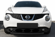 Nissan Juke 2010–2019 Frontbeskyttelse ST008-1 Black (rustfrit stål) foto 1