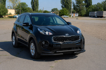 Kia Sportage 2015–2021 Frontbeskytter ST009 Black (rustfrit stål) foto 2