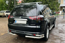 Mitsubishi Pajero Sport 2008–2015 Bageste beskyttelsesbøjle AK003-Double (2 stk., rustfrit stål) foto 1
