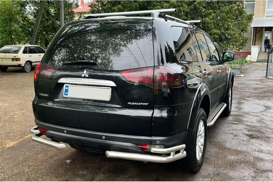 Mitsubishi Pajero Sport 2008–2015 Bageste beskyttelsesbøjle AK003-Double (2 stk., rustfrit stål) Image