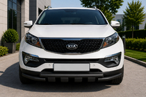 Kia Sorento II XM 2009–2014 Frontbøjle ST009-15 Black (2013-2015, rustfrit stål) foto 1