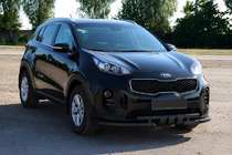 Kia Sportage 2015–2021 Frontbeskyttelse ST009-15 Black (rustfrit stål) foto 2