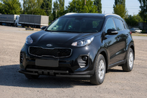 Kia Sportage 2015–2021 Frontbeskyttelse ST009-15 Black (rustfrit stål) foto 3