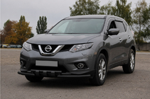 Nissan X-trail T32/Rogue 2014–2021 Frontbeskyttelse ST009-15 Black (rustfrit stål) foto 2