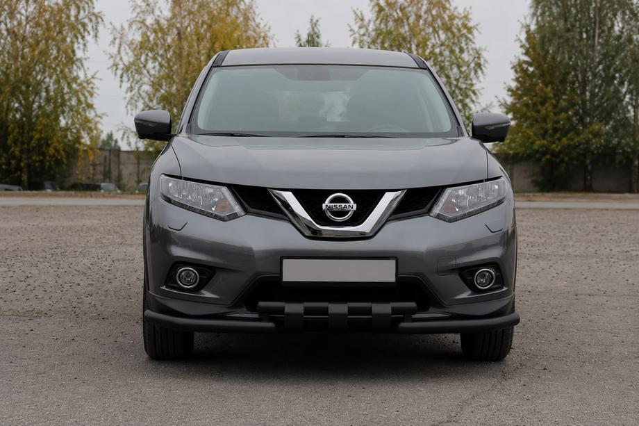 Nissan X-trail T32/Rogue 2014–2021 Frontbeskyttelse ST009-15 Black (rustfrit stål) Image