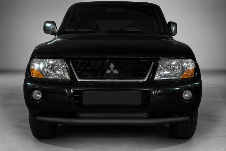 Mitsubishi Pajero Wagon III 1999–2006 Frontbøjle ST014 Black (rustfrit stål) Image