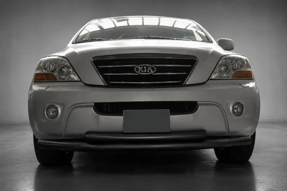Kia Sorento I BL 2002–2009 Frontbøjle ST014 Black (rustfrit stål) Image
