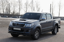 Toyota Hilux 2006–2015 Frontbøjle ST014 Black (rustfrit stål) foto 2