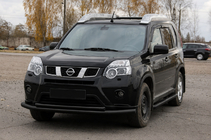 Nissan X-trail T31 2007–2014 Frontbøjle ST014 Black (rustfrit stål) foto 1