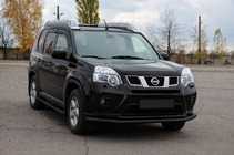 Nissan X-trail T31 2007–2014 Frontbøjle ST014 Black (rustfrit stål) foto 2