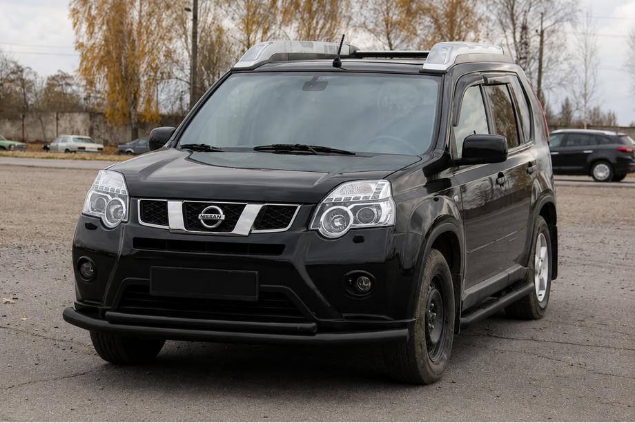Nissan X-trail T31 2007–2014 Frontbøjle ST014 Black (rustfrit stål) Image