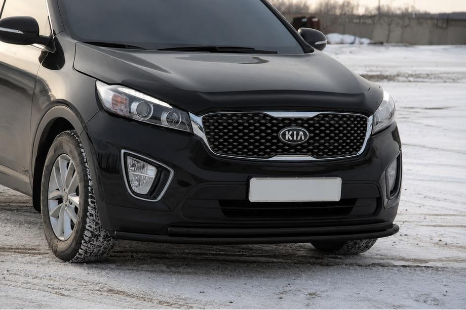 Kia Sorento III UM 2014–2020 Frontbøjle ST014 60/42mm Black (rustfrit stål) Image