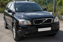 Volvo XC90 2002–2014 Frontbeskytter ST014-2 Black (rustfrit stål) foto 3