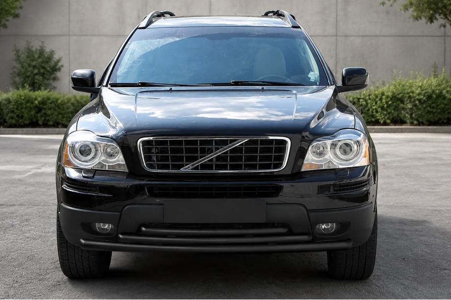 Volvo XC90 2002–2014 Frontbeskytter ST014-2 Black (rustfrit stål) Image
