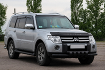Mitsubishi Pajero Wagon III 1999–2006 Frontbeskyttelse ST015 Black (rustfrit stål) foto 3