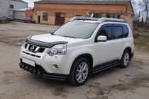 Nissan X-trail T31 2007–2014 Frontbeskyttelse ST015 Black (rustfrit stål) foto 2