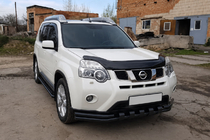 Nissan X-trail T31 2007–2014 Frontbeskyttelse ST015 Black (rustfrit stål) foto 3