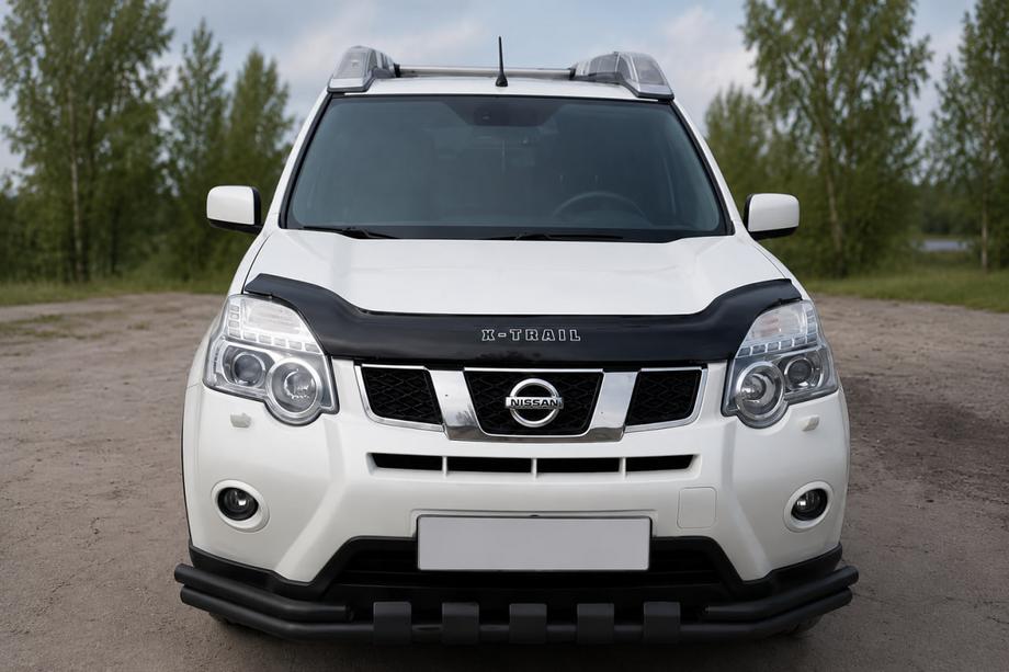 Nissan X-trail T31 2007–2014 Frontbeskyttelse ST015 Black (rustfrit stål) Image