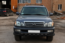 Lexus LX470 1998–2007 Frontbeskyttelse ST015 Black (rustfrit stål) foto 1