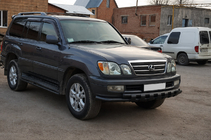 Lexus LX470 1998–2007 Frontbeskyttelse ST015 Black (rustfrit stål) foto 2