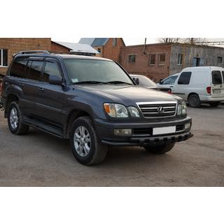 Frontbeskyttelse ST015 Black (rustfrit stål) Lexus LX470 1998–2007 foto 2