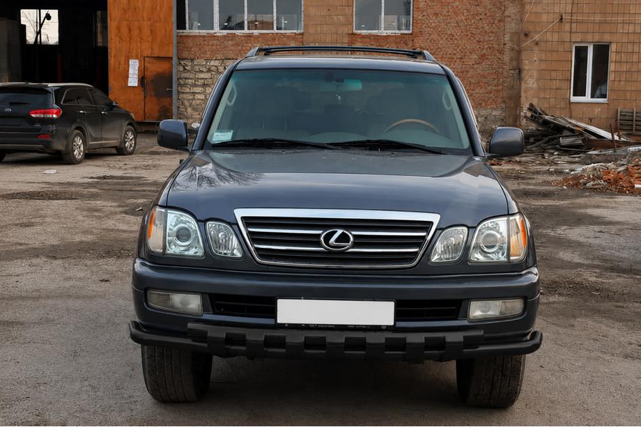 Lexus LX470 1998–2007 Frontbeskyttelse ST015 Black (rustfrit stål) Image